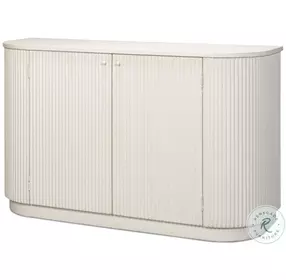 Halle Antique White Demilune Cabinet