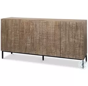 Suzette Distressed Oak Grey Sideboard