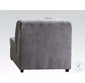 Bois Gray Velvet Modular Wedge