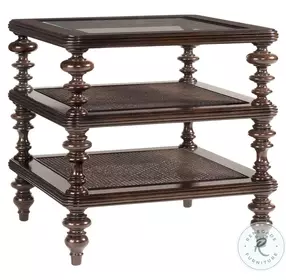 Royal Kahala Dark Coffee Tropic Lamp Table