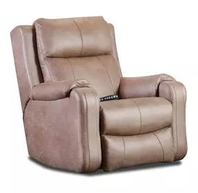 Contour Vintage Sand Rocker Power Headrest Rocker Recliner with USB