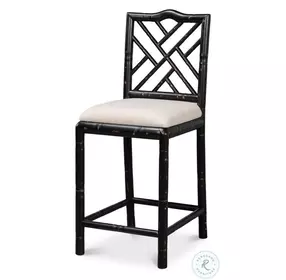 Brighton Beige And Antique Black Counter Height Stool