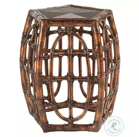 Royal Kahala Rich Gold Oval Reef Accent Table