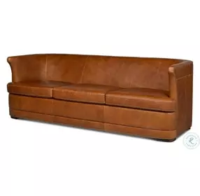 Mcmillan Cuba Brown Distilled Leather Sofa