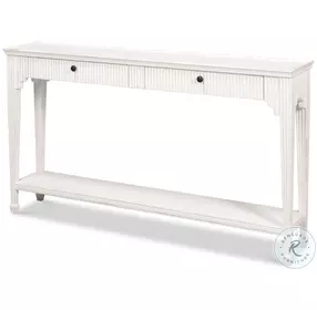 Jude Bungalow White Console Table