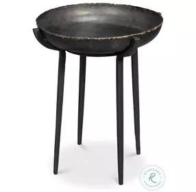Beckham Black Round End Table