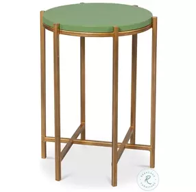 Spence Watercress And Gold Side Table