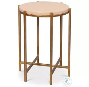 Spence Mushroom And Gold Side Table