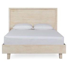 Reece Seashell White California King Panel Bed