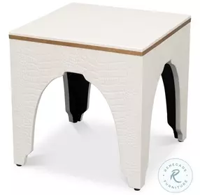 Croco Antique Pearl Stool