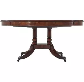 TA Originals Walnut Round Extendable Brook Street Supper Dining Table