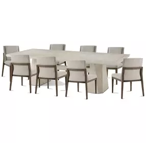 Isola Gowan 105" Rectangular Vicenzo Dining Room Set