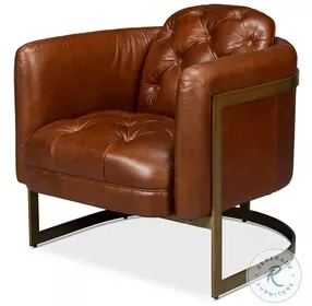Finn Havana Brown Club Chair