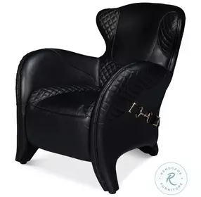 Hera Onyx Black Arm Chair