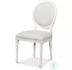 Hugo Soft White And Cortina White Side Chair Set of 2