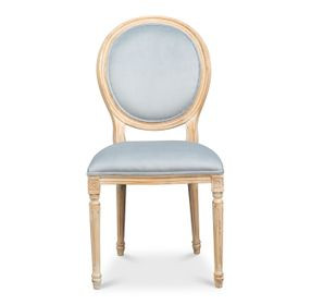 Hugo Light Blue Upholstered Side Chair Set of 2