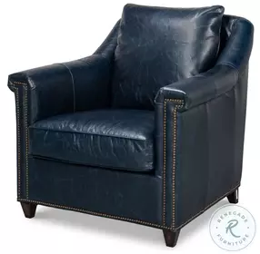Vandike Chateau Blue Arm Chair