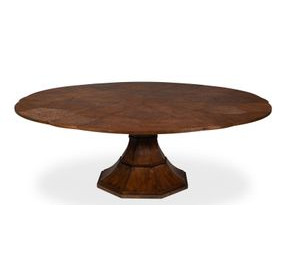 Giselle Jupe Palladio 86" Extendable Round Dining Table