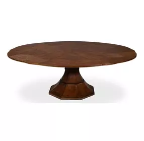 Giselle Jupe Palladio 86" Extendable Round Dining Table