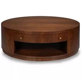 Vero Brown Round Cocktail Table