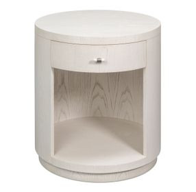 Vero White Round Side Table