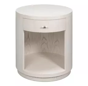 Vero White Round Side Table