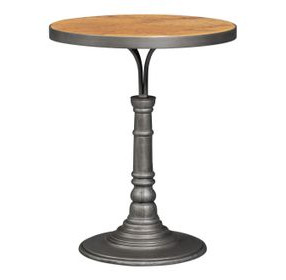 Banner House Brown and Gray Round Side Table