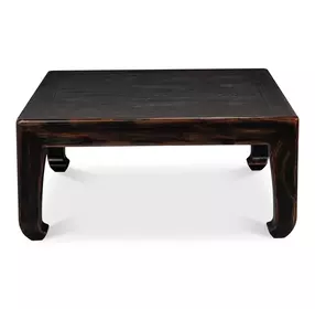 Classic Chinese Black Square Cocktail Table