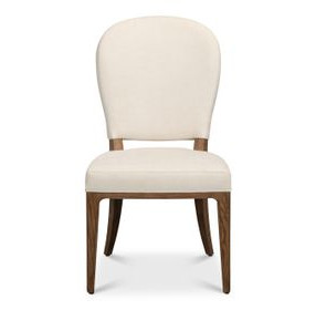 Caro Cream Performance Fabric Upholstered Dining Chair Set of 2