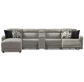 Colleyville Stone Modular 5 Piece Power Reclining Sectional with Chaise