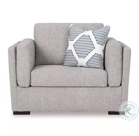 Evansley Pewter Performance Fabric Chair And A Half