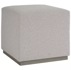 Colby Taupe Upholstered Ottoman