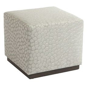 Colby Cream Upholstered Ottoman