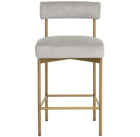 Astellan Polo Club Stone Performance Fabric Counter Height Stool