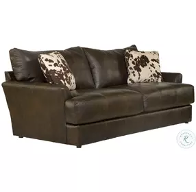 Pavia Cocoa Top Grain Italian Leather Match Sofa