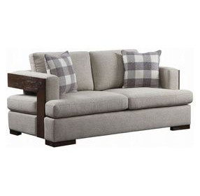 Niamey Gray 72" Loveseat with Pillow