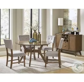 Edam Brown Round Dining Room Set