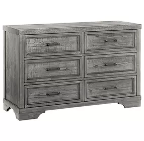 Foundry Brushed Pewter 6 Drawer Dresser