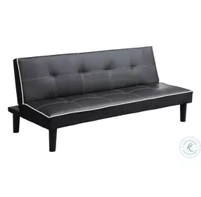 Katrina Black and White Twin Sofa Bed