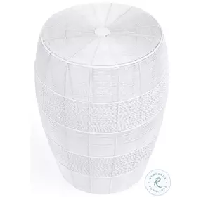 Bellarose White Metal End Table