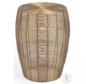 Bellarose Gold Metal End Table