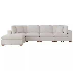 Lakeview Ivory 5 Piece Modular Sectional