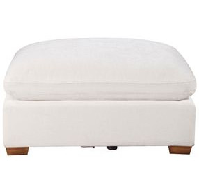 Lakeview Ivory Upholstered Ottoman
