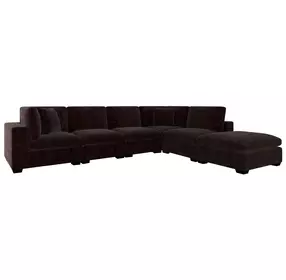 Lakeview Dark Chocolate 6 Piece Modular Sectional