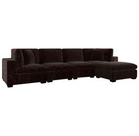 Lakeview Dark Chocolate 5 Piece Modular Sectional