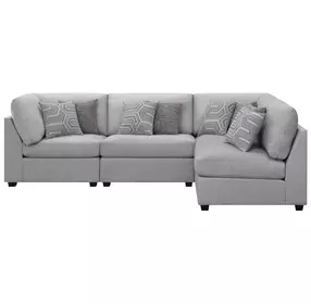 Cambria Gray 4 Piece Modular Sectional