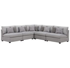 Cambria Gray 5 Piece Modular Sectional