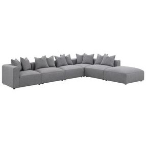 Jennifer Grey Square Upholstered Ottoman