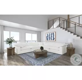Raleigh Ivory 5 Piece Modular Sectional