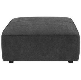 Sunny Dark Charcoal Ottoman